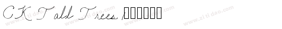 CK Tall Trees 1字体转换